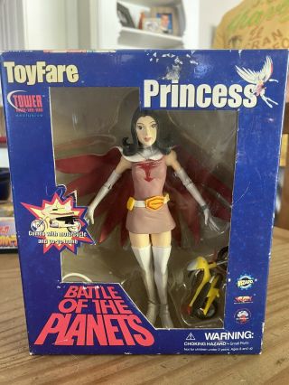 Battle Of The Planets Princess Toyfare Exclusive Action Figure W/ Motorcycle