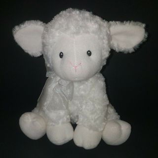 Baby Gund Little Blessing Lena White Sheep Lamb Plush Musical Toy Brahms Lullaby
