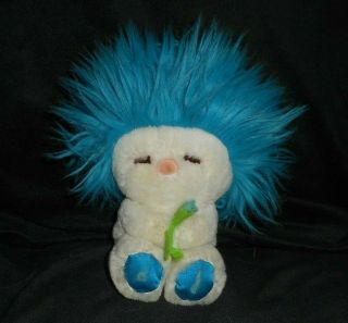 8 " Vintage 1982 Dakin Baby Blue Frou Frou Fluff Up Stuffed Animal Plush Toy