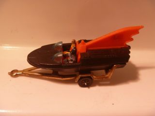 Vintage Corgi Toys Husky Batmans Batboat On Juniors Trailer