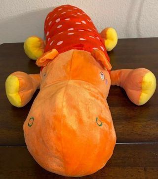 Ikea Plush Hippopotamus Hippo Flodhast Polka Dots Large 30 " Soft Stuffed Toy