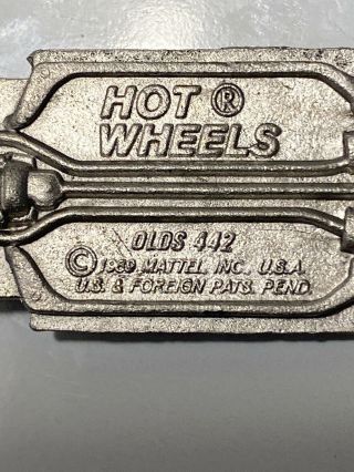 Vintage Mattel Redline Hot Wheels All 1971 Olds 442 Muscle Car Base