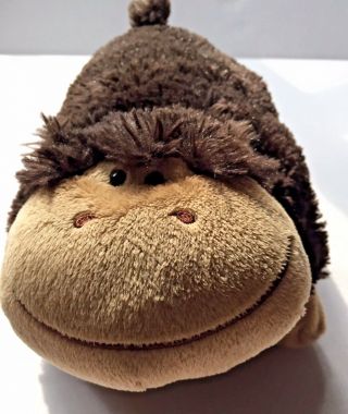Pillow Pets Pee Wees Monkey Plush Dark Brown Stuffed Animal