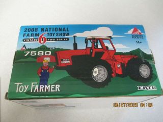 AC Allis Chalmers 7580 Tractor 2008 National Farm Toy ERTL 1:32 Scale 4wd 2