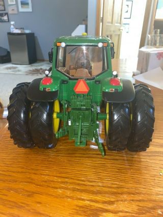 7520 John Deere Toy Tractor Out of Box Metal/Plastic Green Length 13 in. 2