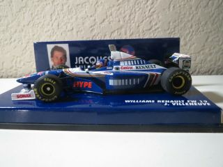 1:43 Minichamps 1997 Williams - Renault Fw 19 3 Jacques Villeneuve Canada Mib