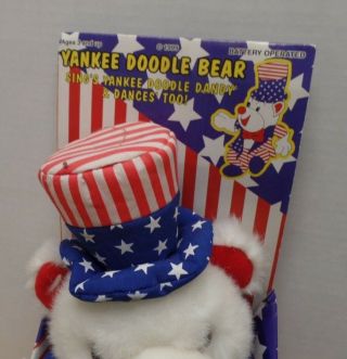 Yankee Doodle Bear Stuffed 1999 Battery Operated Toy 111518DBT 2