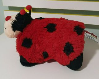 LADYBUG PEE WEE PILLOW PET RED SMALLER SIZE 27CM LONG 2