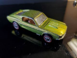 Vintage Redline Hot Wheels Green Custom Mustang