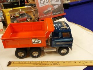 LOOK Vintage - ERTL - Blue/Orange - International - TRANSTAR Automatic Dump Truck WQW 2