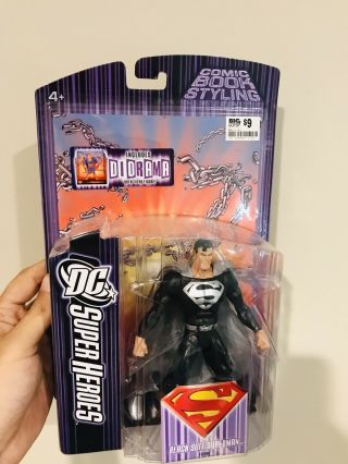 Dc Universe Heroes Black Suit Superman Action Figure Moc Mattel