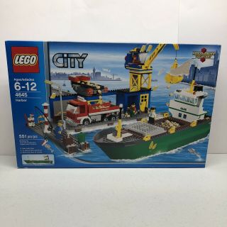 Lego 4645 Harbor Set City Ship Boat Harbour Marina Factory Box
