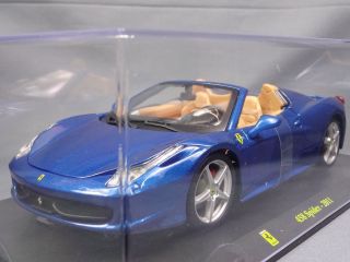 Ferrari 458 Spider 2011 1/24 Scale Box Mini Car Display Diecast 6ca13