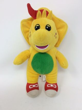 Fisher - Price Barney Buddies 8 " Plush Yellow Bj Dinosaur Small Stuffed Animal Toy
