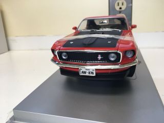 1969 Ford Mustang Gt 428 Cobra Jet 1/18 Scale Diecast Car Ertl American Muscle