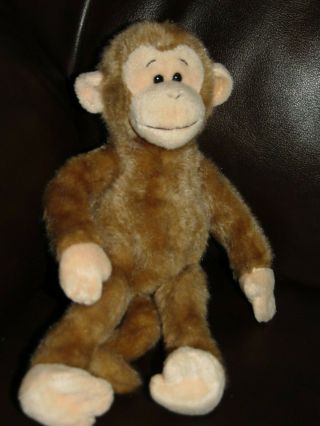 Gund Pee Wee Monkey Brown Plush Stuffed Animal Toy 11 " 2627