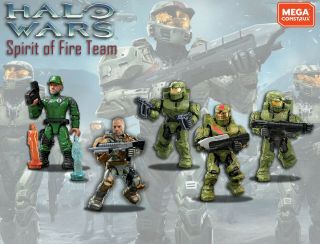 Halo Infinite Mega Construx Spirit Of Fire Red Team Cutter Forge Halo Wars Set