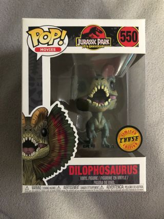 Funko Pop Limited Chase Edition Jurassic Park Dilophosaurus 550