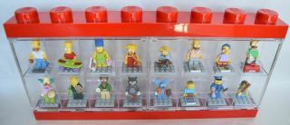 Lego The Simpsons Series 1 And 2 Complete Minifigure Set With Display Case