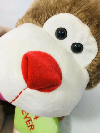Large Dan Dee Monkey Gorilla Holding Valentine Candy Hearts Plush Stuffed Animal 3