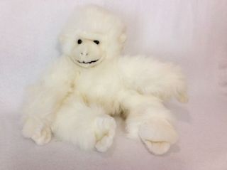 From The World Of Smile 1993 Vintage White Plush Monkey 18 "