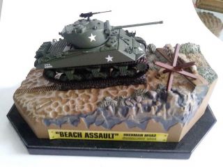 Sherman M4a3 Normandy 1944 Tank Matchbox Collectibles 1/72 Scale Die - Cast