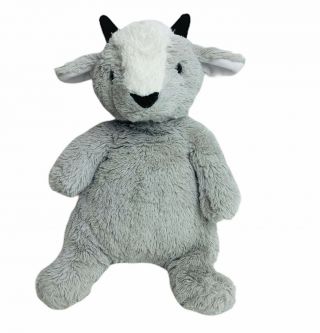Manhattan Toy Plush Billy Goat 12” Gray Cuddly Soft Lovey Stuffed Animal Toy