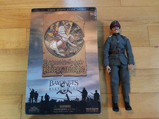 Bayonets Barbed Wire Sideshow Wwi Ww1 German Officer 1917 12 " Figure