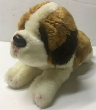 Russ Yomiko Classics St.  Bernard Puppy Dog Laying Stuffed Animal Plush 12”