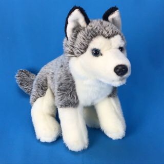 Toys R Us Siberian Husky Puppy Dog Wolf Plush Stuffed Animal Toy 10 "