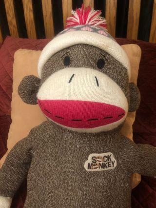 42” Sock Monkey Giant Dan Dee Large Plush Stuffed Animal Collectors Choice Jumbo