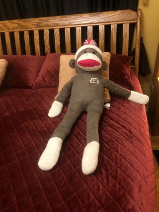 42” Sock Monkey Giant Dan Dee Large Plush Stuffed Animal Collectors Choice Jumbo 2