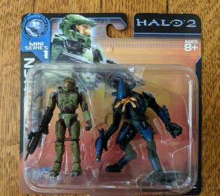Halo 2 Mini Series 1 Campaign Master Chief & Elite Figures Joyride Studios