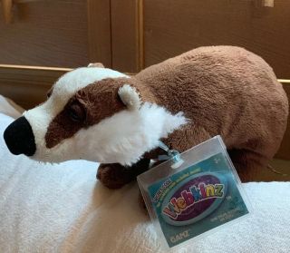 Webkinz Badger.  Comes With Code/tag - Gift Pre - Owned Plush Doll Toy