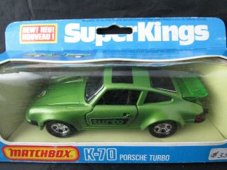 Vintage Matchbox SuperKings K - 70 Porsche 911 Turbo Green - - Cool 2