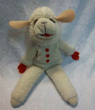 1992 Shari Lewis Lamb Chop Hand Puppet 18 " Plush Soft Toy Stuffed Animal