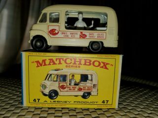 Matchbox Lesney 47 Ice Cream Shop,  Nm/mint Box