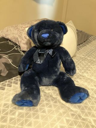 Kids Preferred Navy Blue Teddy Bear Lovey 13” Plush Stuffed Animal Toy