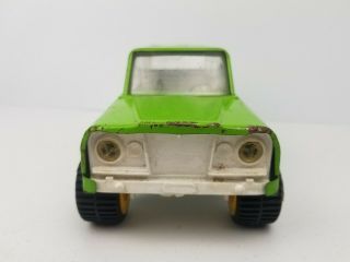 Vintage TONKA Jeep Wagoneer Metal Lime Green Toy Scale Model 3
