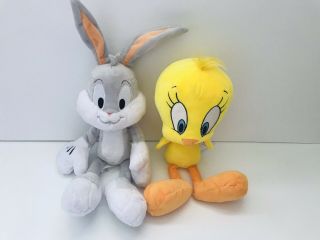 Set Of 2 Funko Collectible Plush Bugs Bunny & Tweety Bird Looney Tunes Warner
