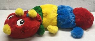 Dan Dee Caterpillar Large Plush Collectors Choice 30 " Long Animal Pillow Rainbow