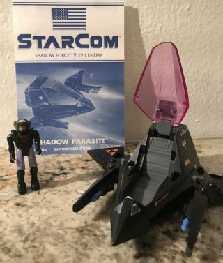 Vintage Starcom Shadow Parasite W/lt Magg & Instruction Guide.  1986 Coleco
