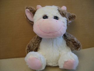 Inter - American Products Soft 7  Plush Pink Brown Cream Cow 2017