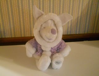 Disney Store Exclusive Snowball Piglet Purple & White Plush Winnie The Pooh K9