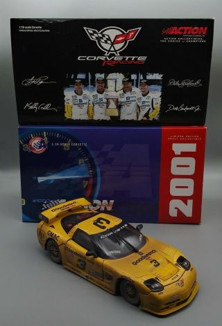 Action 2001 Corvette C5r 1:18 Raced Version Gm Goodwrench 3 Earnhardt