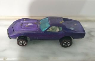 Vintage 1967 Hot Wheels Redline Custom Chevrolet Corvette Purple