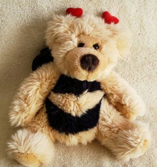 Russ Berrie " Breezy The Bee " 9 " Plush Toy Teddy Bear Collectible Valentine