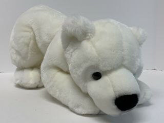 18” 2000 Commonwealth Animal Alley Toys R Us White Polar Bear Plush K1a