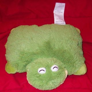 Green Frog Pillow Pets Pee Wees 12 " Plush Stuffed Animal Toy