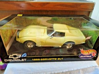 Hot Wheels Collectibles 1969 Chevy Corvette Zl1 427 1:18 Scale Diecast